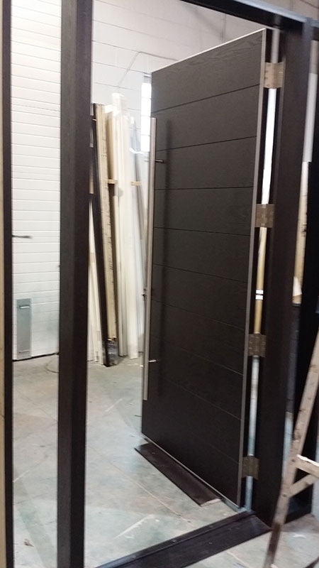 Front Entry Doors- Front Entry Modern Doors with 2 Side Lites