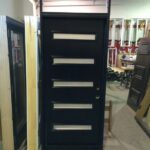 Modern Contemporary Front Exterior Door During Manufacturing