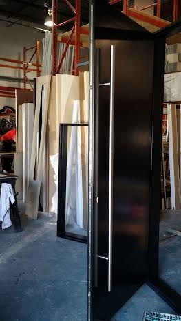 Front Entry Modern Doors by modern-doors.ca FIBERGLASS DOOR-MODERN DOOR-MODERN SOLID DOOR WITH STAINLESS STEEL HANDLE DURING MANUFACTURING Fiberglass Door-Modern Door-Modern Solid Door with stainless steel handle during manufacturing by modern-doors.ca Picture#MED229 PLEASE VISIT OUR SHOWROOM FOR MORE OPTIONS