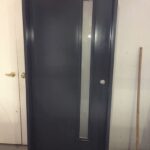 Modern Smooth Front Door-Smooth Door with Door lite-Modern Door with Frosted Door Lite During Manufacturing
