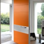 Solid Fiberglass Modern Contemporary Front Entry Door in Milton, Ontario by modern-doors.ca